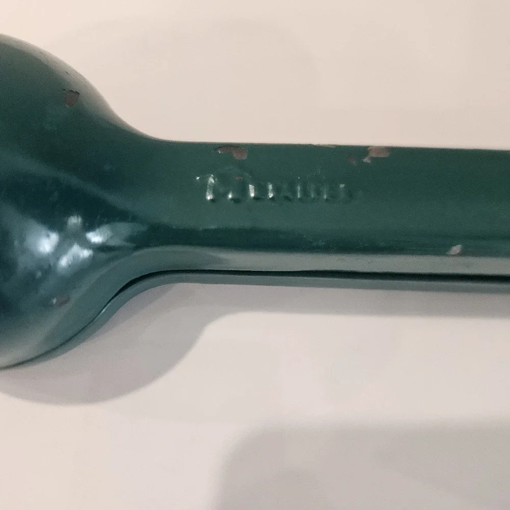 Vintage Dark Green Metaltex Lemon And Lime Squeezer